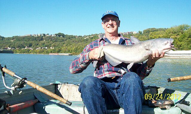 ME with the 12 3/4 pound  BLUECAT Sept. 24 th.2012!
