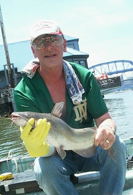 4 pound channel cat caught in afternoon