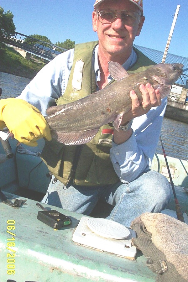 4 pound channel cat caught in morning