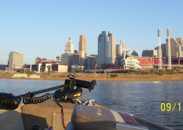 View of Ohio River at Cincinnati Ohio
