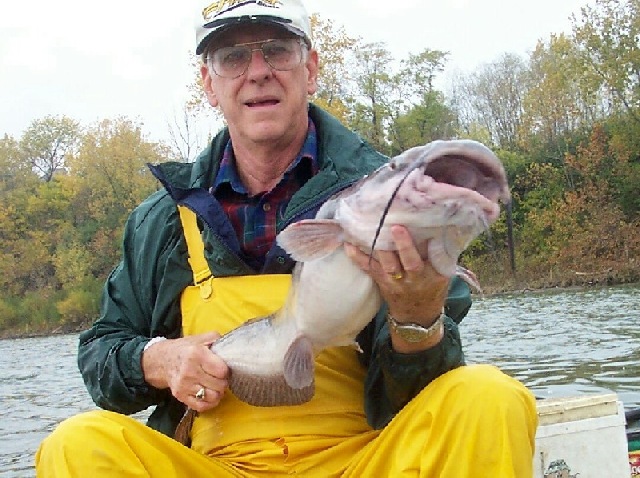 Me with My 16 pound channel cat
